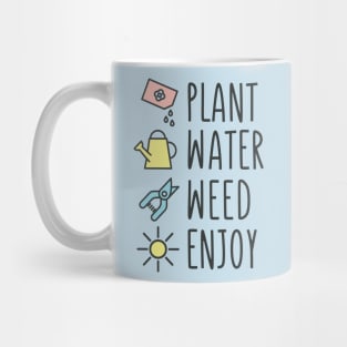 Plant Water Weed Enjoy Gardening Mug